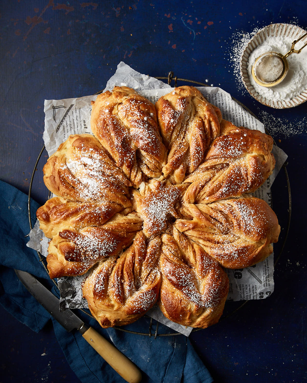 Maple Walnut Cinnamon Star Bread - Salt and Serenity