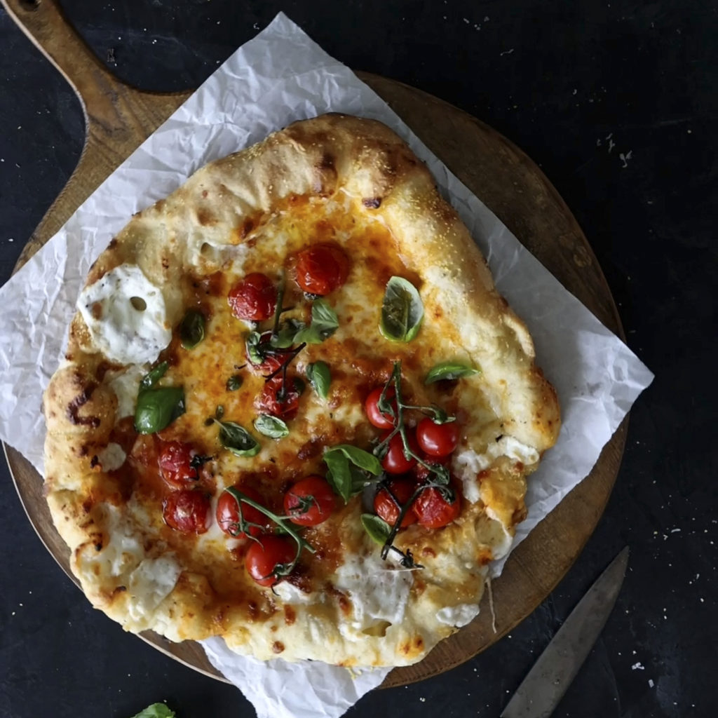 Stuffed Crust Margherita Pizza - Salt and Serenity